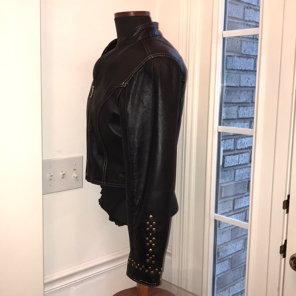 Tannery West Bolero Moto Rock Studded LTHR Jacket - Picture 2 of 12